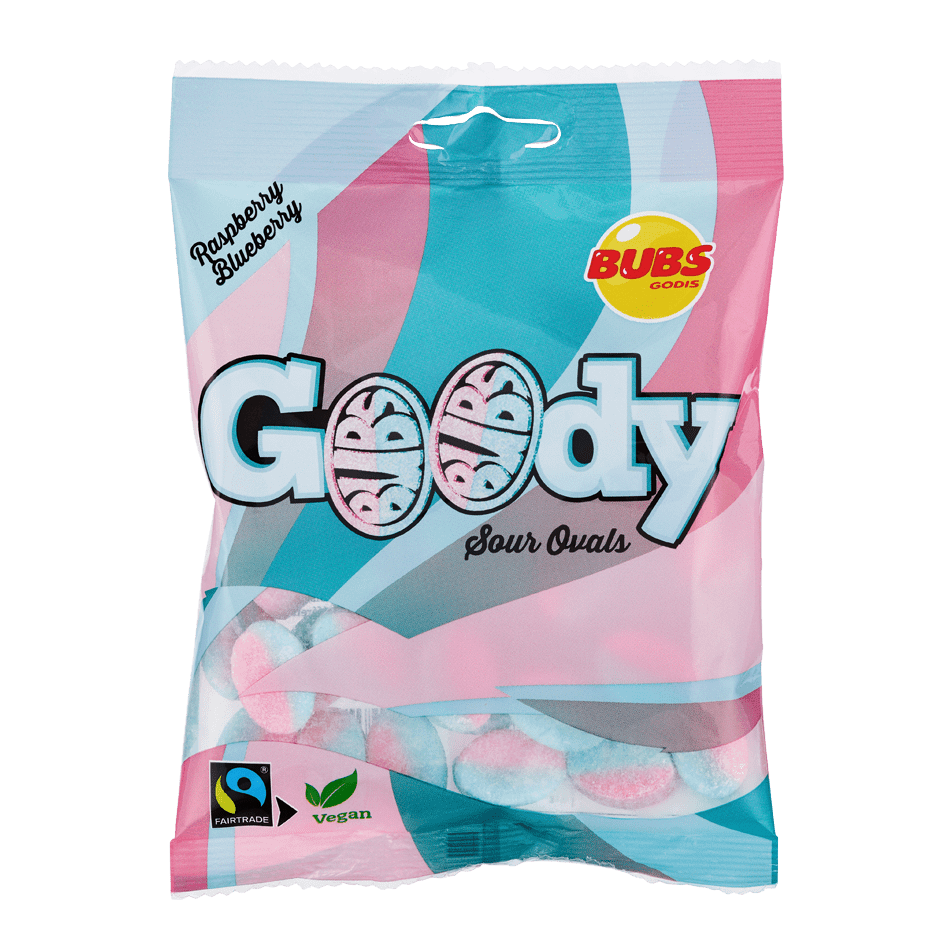 Goody Sour Ovals – Raspberry and Blueberry