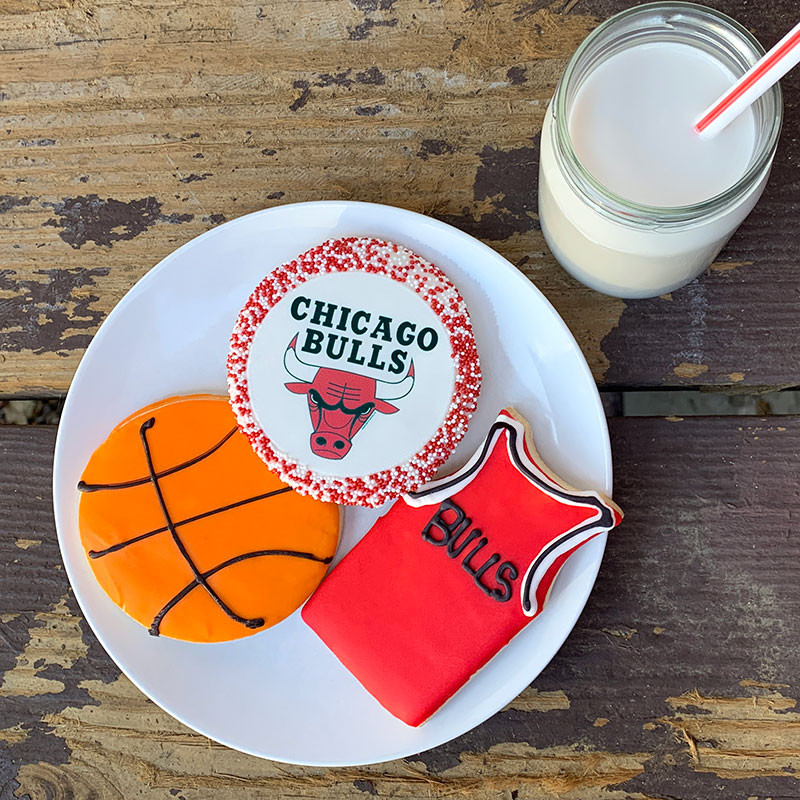 Deerfields Bakery Chicago Bulls Cookie Trio Add-on