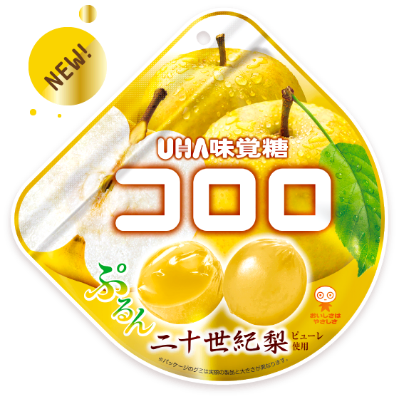 UHA mikakuto “Kororo, Japanese pear ” Premium Gummy Candy, 40g
