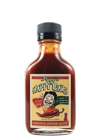 Pappy’s Happy Tears Hot and Spicy Chipotle Pepper Hot Sauce, 5oz.