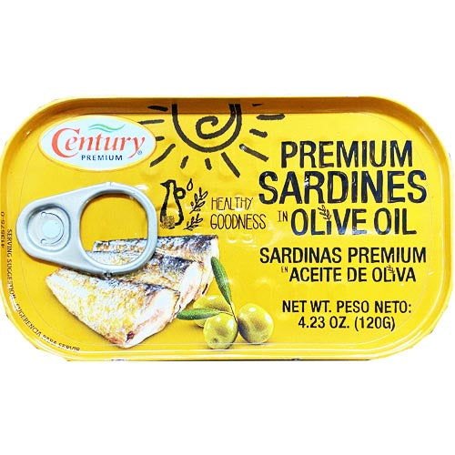 Century Tuna Premium – Premium Sardines in Olive Oil – 120 G