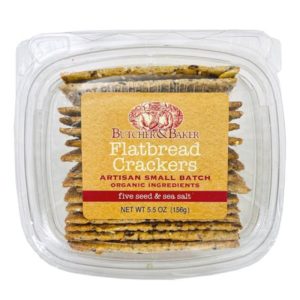 Butcher & Baker – Flatbread 5 Seed Sea Salt, 5.5 Oz | Pack of 12