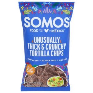Somos – Blue Corn Tortilla Chips, 6 oz – Pack of 12