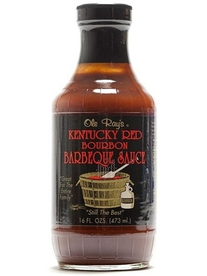 Ole Ray’s Kentucky Red Bourbon BBQ Sauce, 16oz.