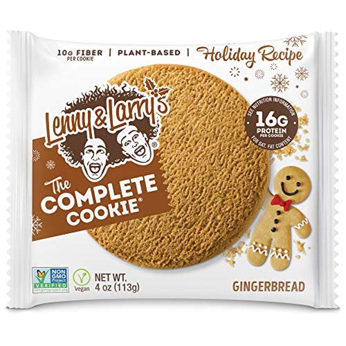 Lenny & Larry’s – The Complete Cookie, Gingerbread, 4 oz. – Pack of 12