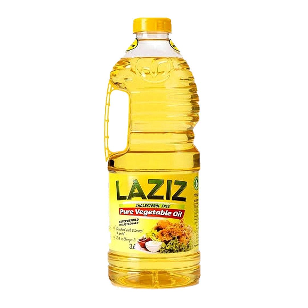 Laziz Pure Vegetable Oil – 3 Litres