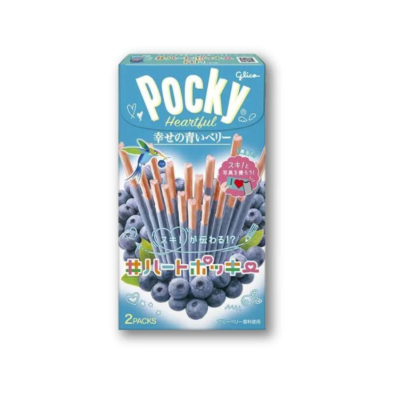 Pocky Heart Biscuit Sticks – Blueberry