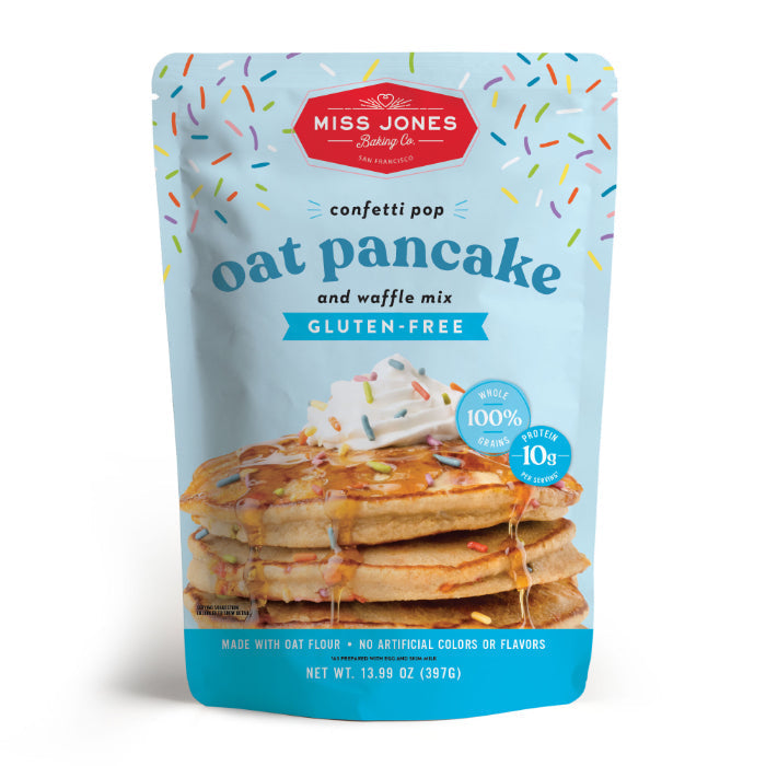 Miss Jones Baking Co Pancake Mix Confetti Oat 13.99 Oz – Pack of 6