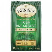 Twinings – Decaf Irish Breakfast Tea, 20 Bags | Pack of 6