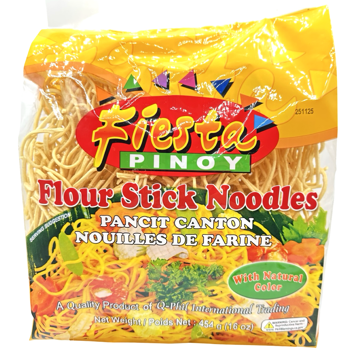 Fiesta Pinoy – Flour Stick Noodles (Pancit Canton) – 16 OZ
