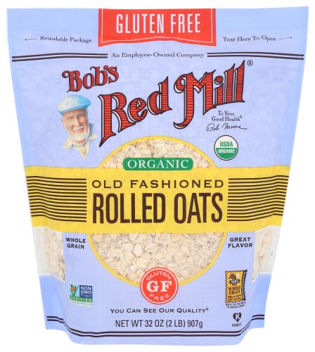 Oats, Regular Rolled, Gluten-Free, Organic, Bob’s Red Mill