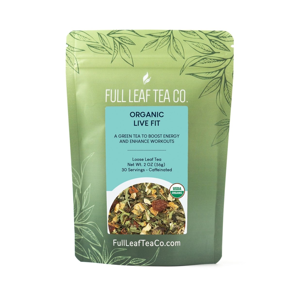 Organic Live Fit Tea Retail Bags – Case of 6