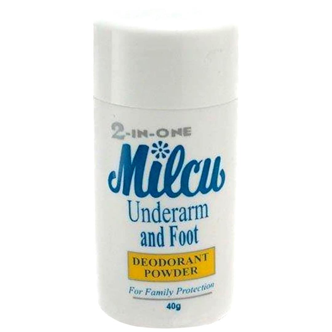 Milcu – 2 in 1 – Underarm and Foot Deodorant Powder – 40 G