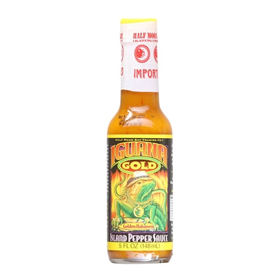 Hot Sauce Iguana Gold Golden Habanero 5 oz Heat 6