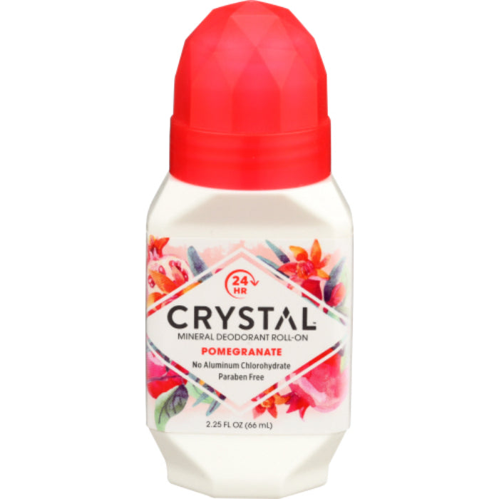 Crystal – Body Deodorant Roll On Pomegranate, 2.25 Oz (Pack Of 1)