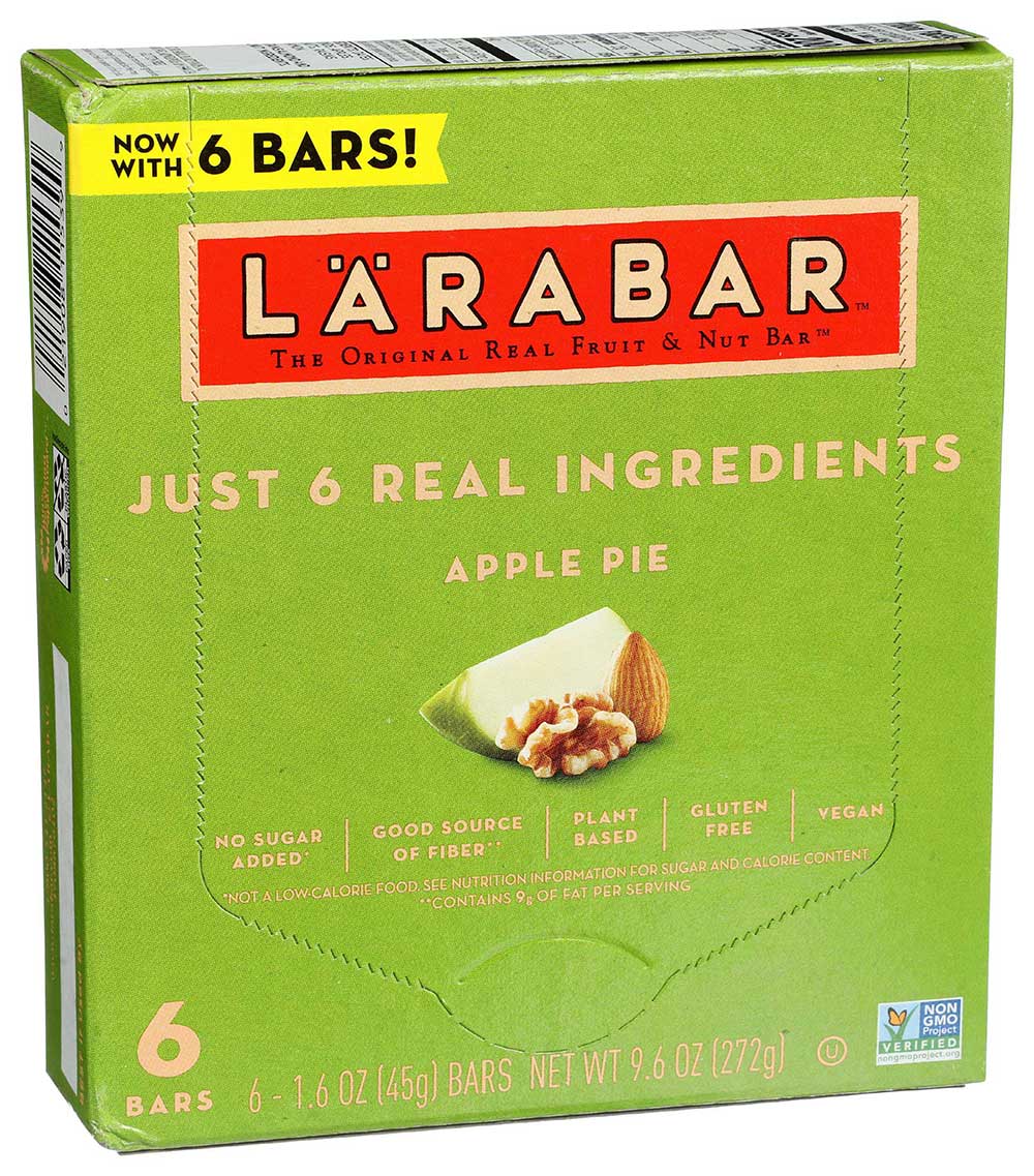 Larabar – Apple Pie Bars 6 Pack, 9.6 Oz – Pack of 8