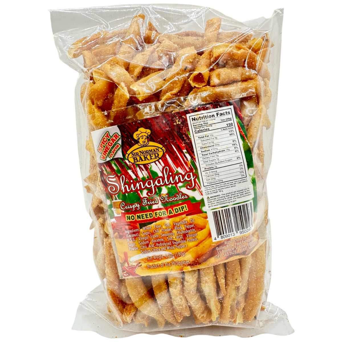Sir Norman’s Baker – Shingaling – Spicy Vinegar Flavor – 180 G