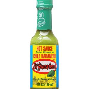 Hot Sauce El Yucateco Salsa Picante De Habanero Green 4 oz Heat 9
