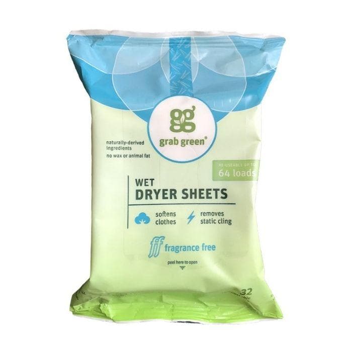 Buy Grab Green – Natural Wet Dryer Sheets, Fragrance Free