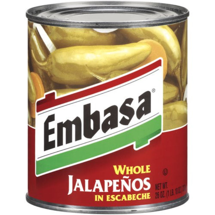 Embasa – Pepper Jalapeno Whl 26 Oz – Pack of 6