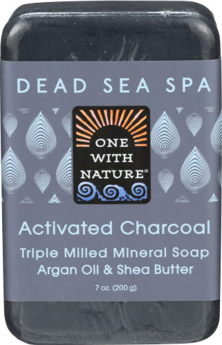 One With Nature Soap Bar Activated Charcoal 7 OZ – Pack of 1