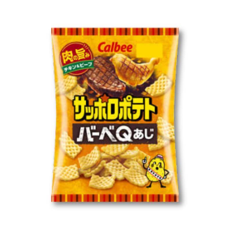 Calbee Sapporo Potato BBQ Chips – Big Chicken & Beef