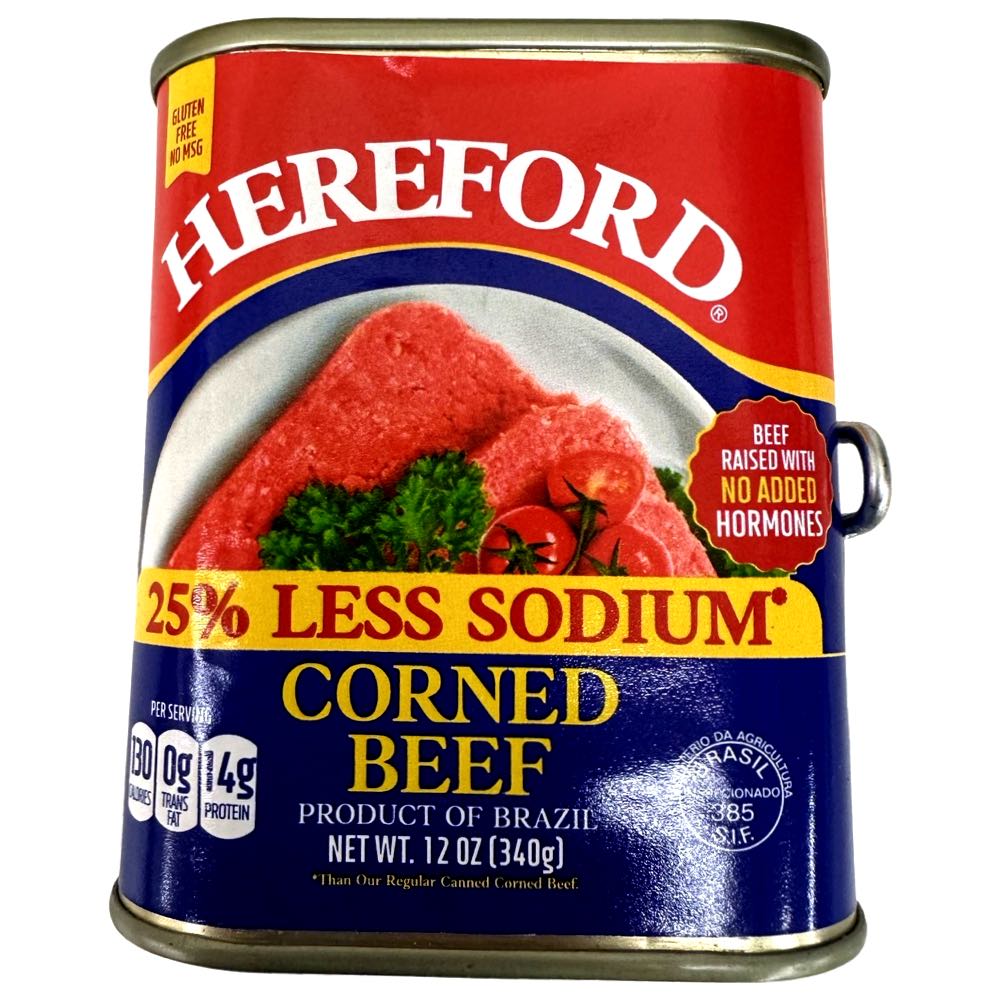 Hereford – Corned Beef – 25% Less Sodium – 12 OZ