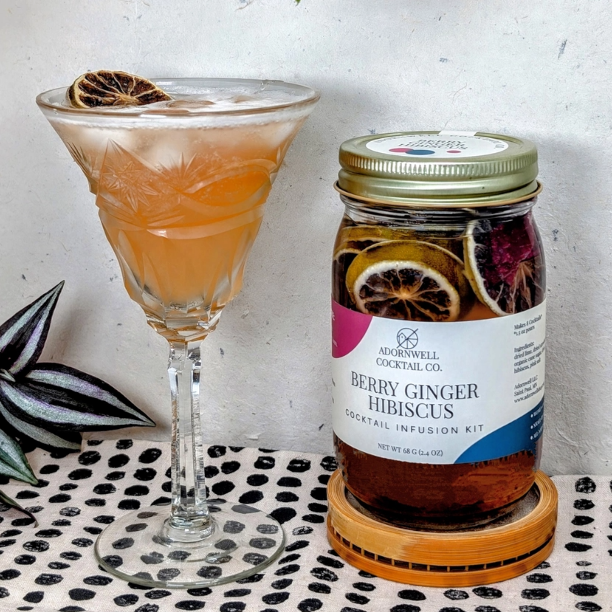 Berry Ginger Hibiscus Cocktail Infusion