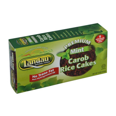 Landau’s Premium Mint Carob Rice Cakes, 5 oz