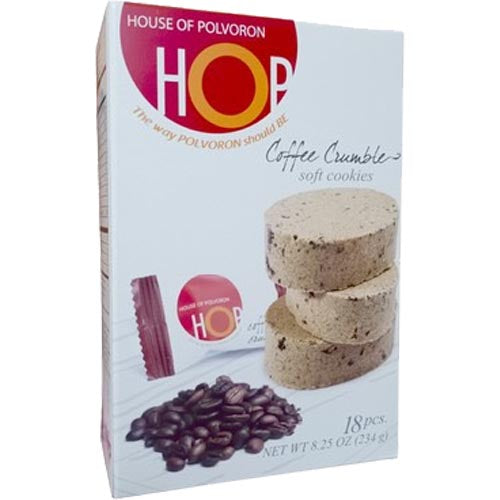 House of Polvoron – HOP – Coffee Crumble Soft Cookies – 18 Pieces – 234 G
