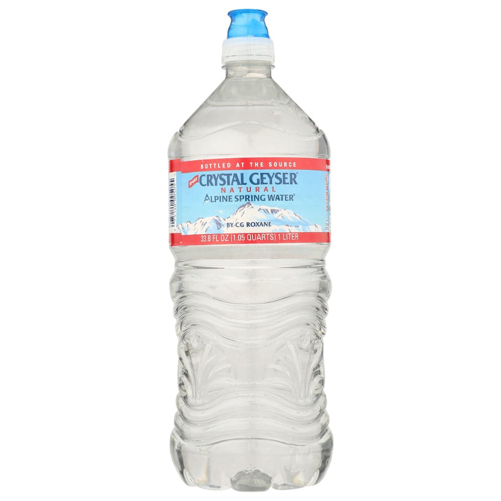 Crystal Geyser – Alpine Spring Water with Sport Cap, 1 L