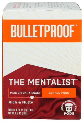 Bulletproof – The Mentalist Coffee Pods, Medium Dark Roast, 3.9 oz | P