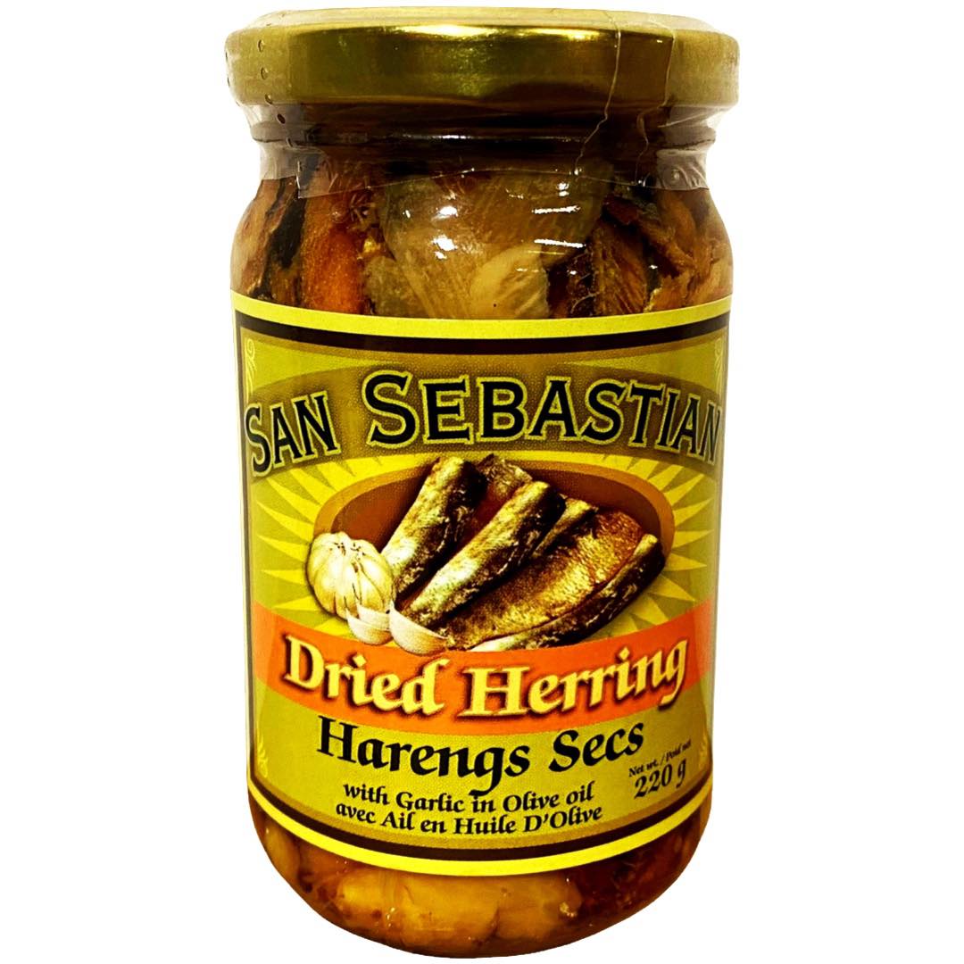 San Sebastian – Dried Herring with Garlic in Olive Oil – 220 G
