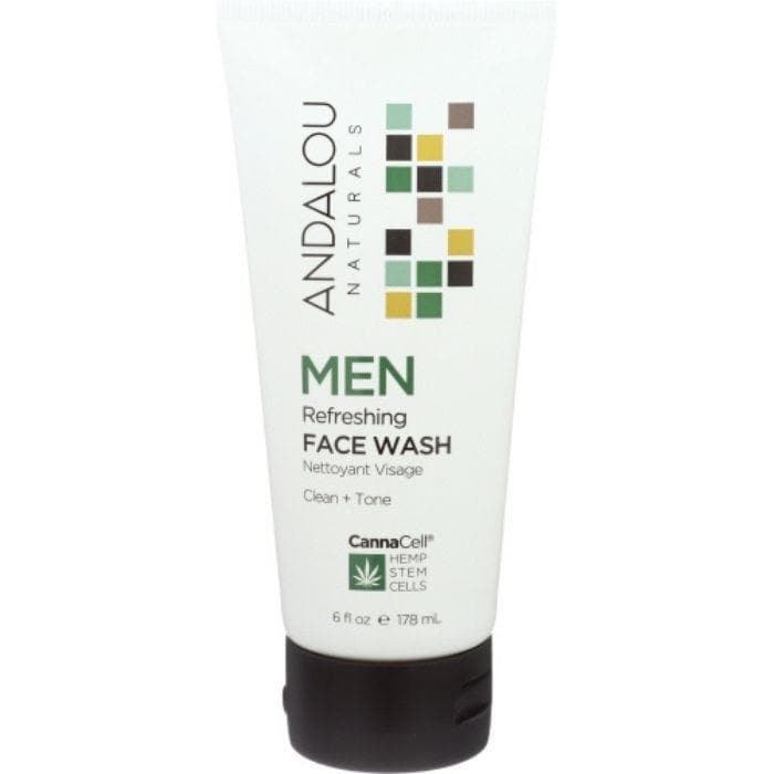 Andalou Naturals – MEN Refreshing Face Wash, 6fl oz
