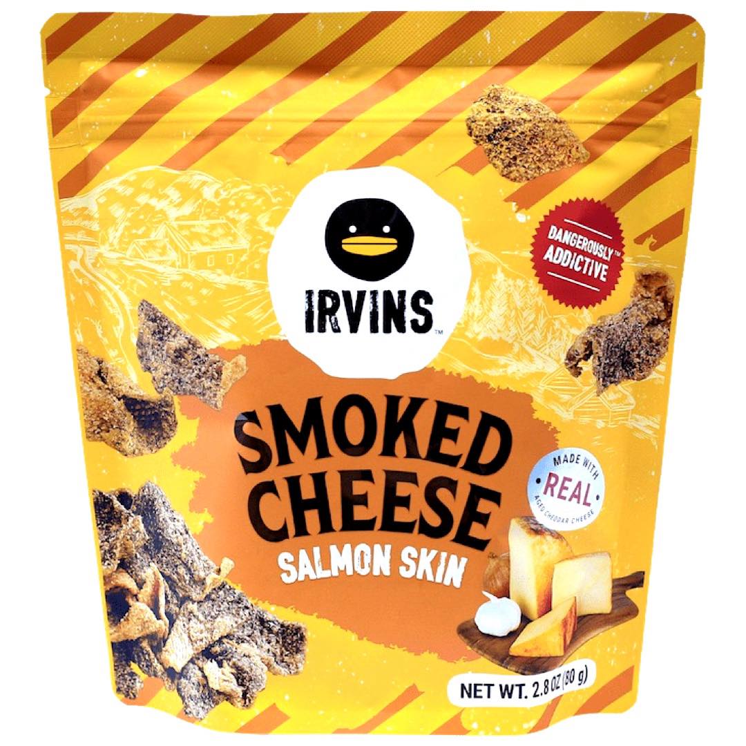 Irvins – Smoked Cheese – Salmon Skin – 80 G