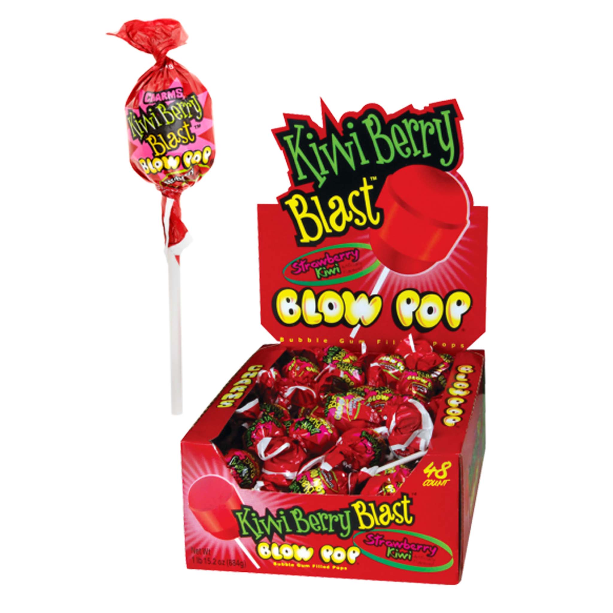 Charms Blow Pops Kiwi Berry Blast