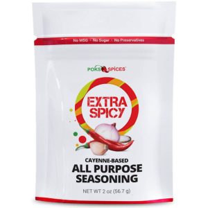 POKS Spices Extra Spicy Cayenne-Based West African Seasoning -25 x 2oz