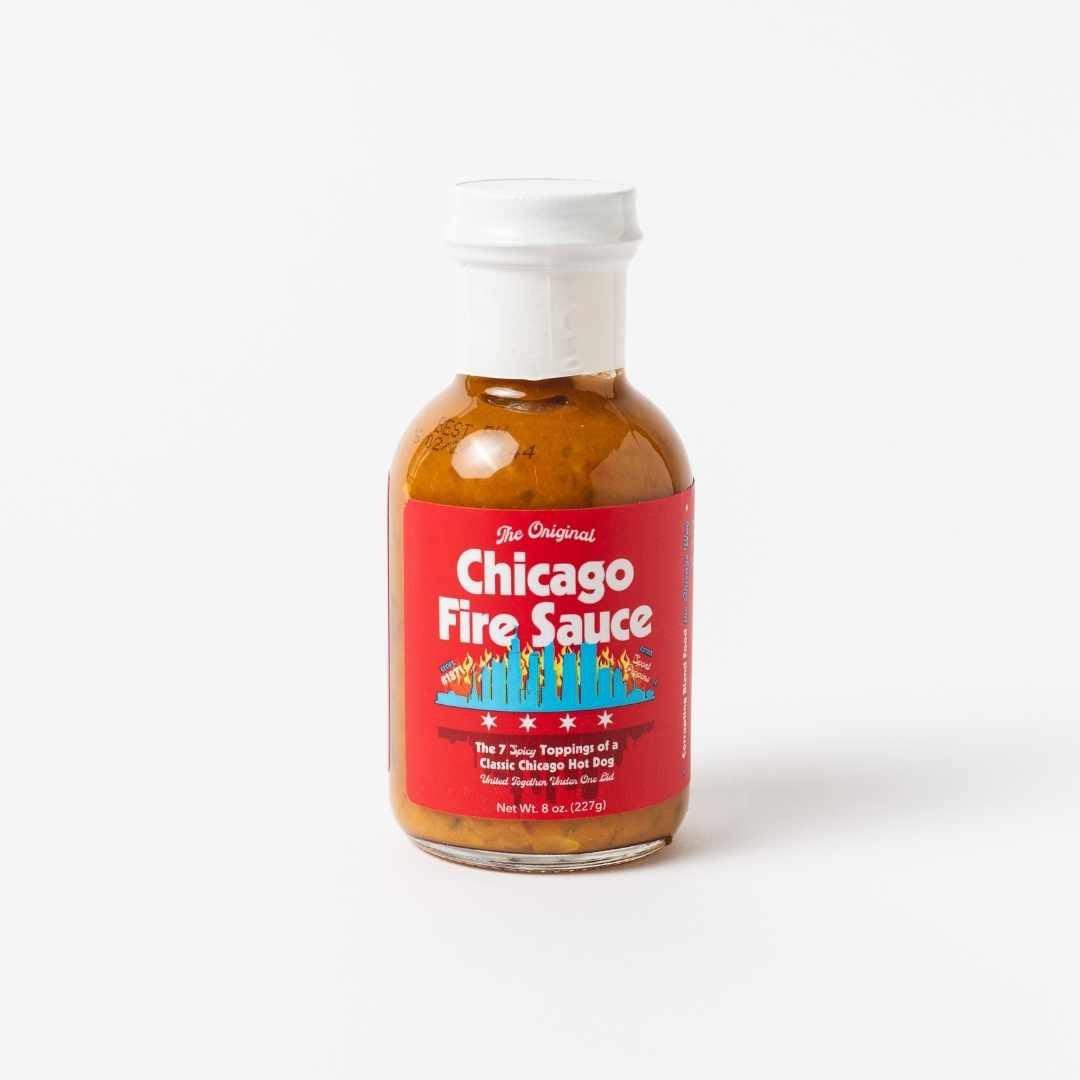 Big Fork Chicago Style Hot Sauce: Chicago Fire Sauce Bottle