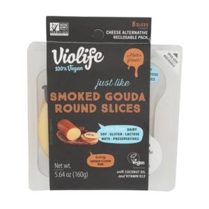 Violife – Smoked Gouda Round Slices, 5.64oz