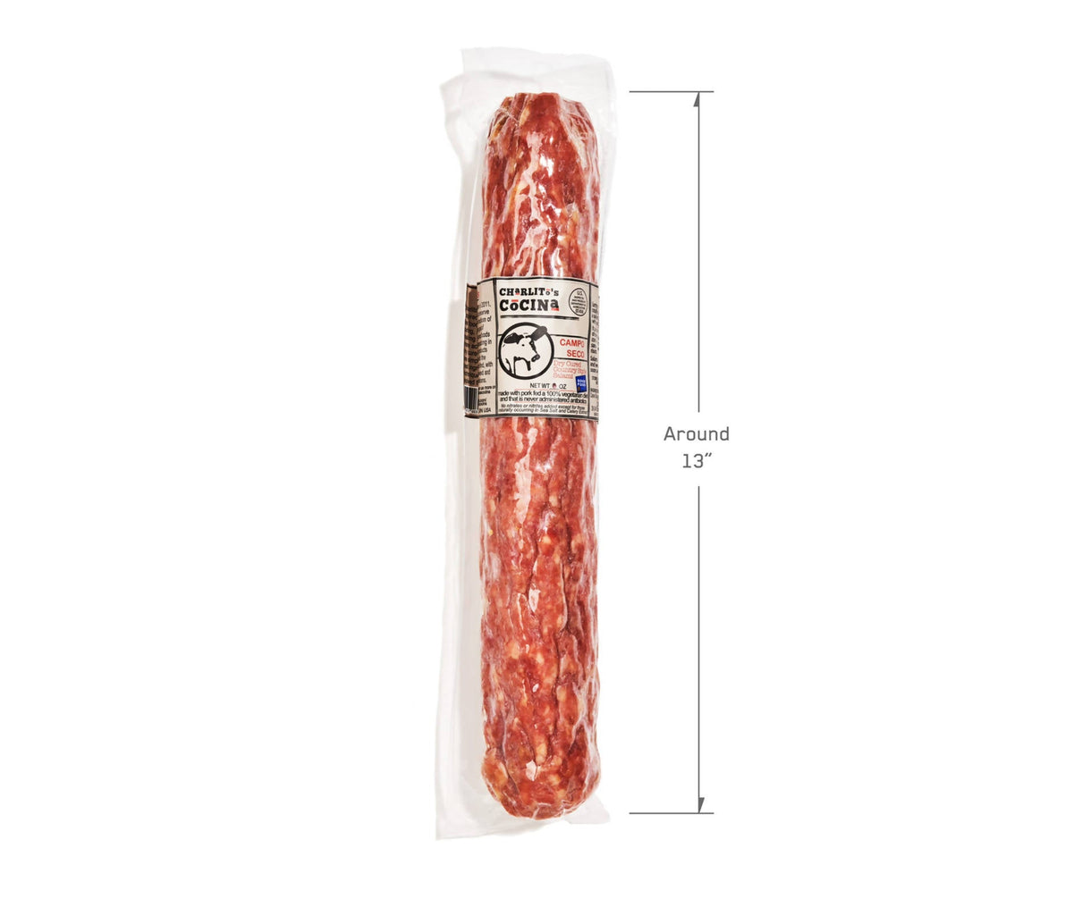 Charlito’s Cocina Campo Seco – Foodservice Dry Cured Country-Style Salamis – 6 x 1.5 LB