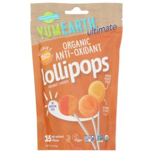 YumEarth – Ultimate Organic Anti-Oxidant Lollipops 3.3OZ ( Pack of 6)