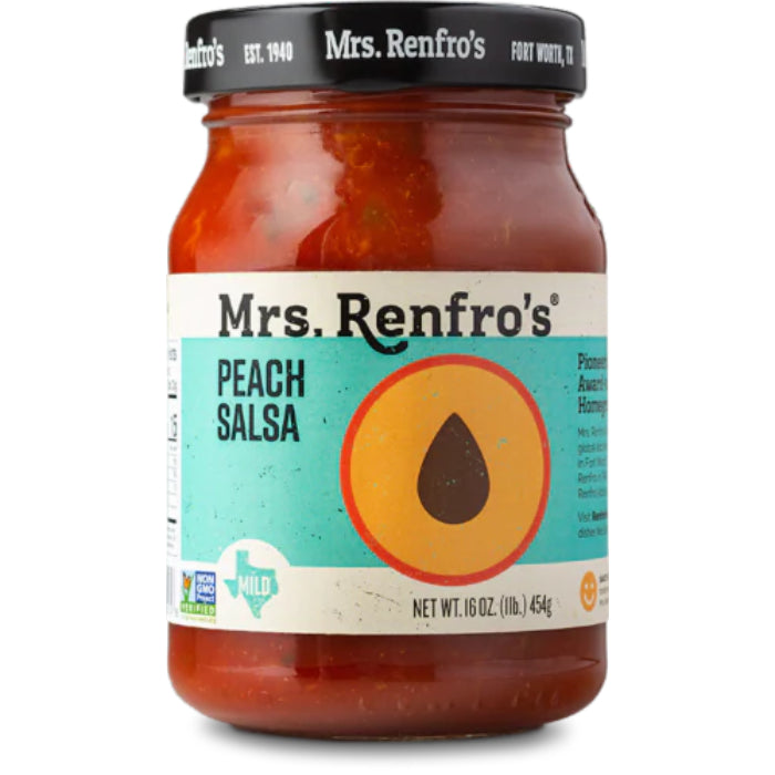 Mrs. Renfro’s Salsa Peach 16 Oz – Pack of 6