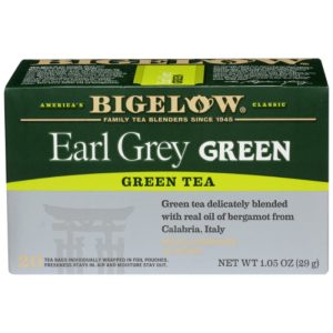 Bigelow – Green Earl Grey Tea, 20 Bags, 1.05 oz | Pack of 6