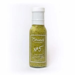 Corines Cuisine – No.5 Spicy Mint Coriander & Coconut Sauces, 8 Oz