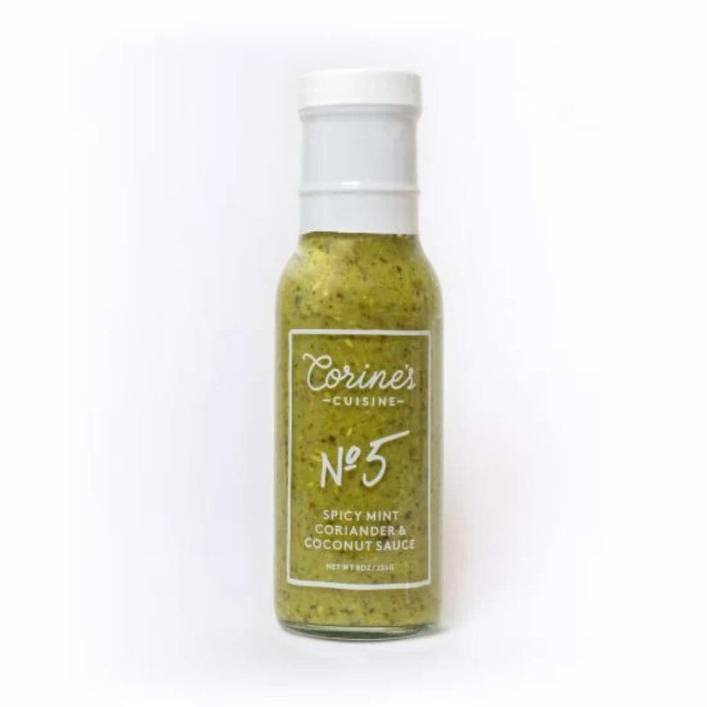 Corines Cuisine – No.5 Spicy Mint Coriander & Coconut Sauces, 8 Oz