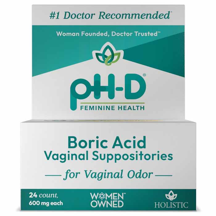 PhD Feminine Health Suppository Vaginal 24 Ea – Pack Of 4