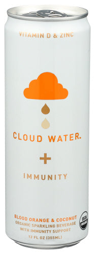 Cloud Water – Immunity Water Organic Sparkling Boold Orange & Coconut,