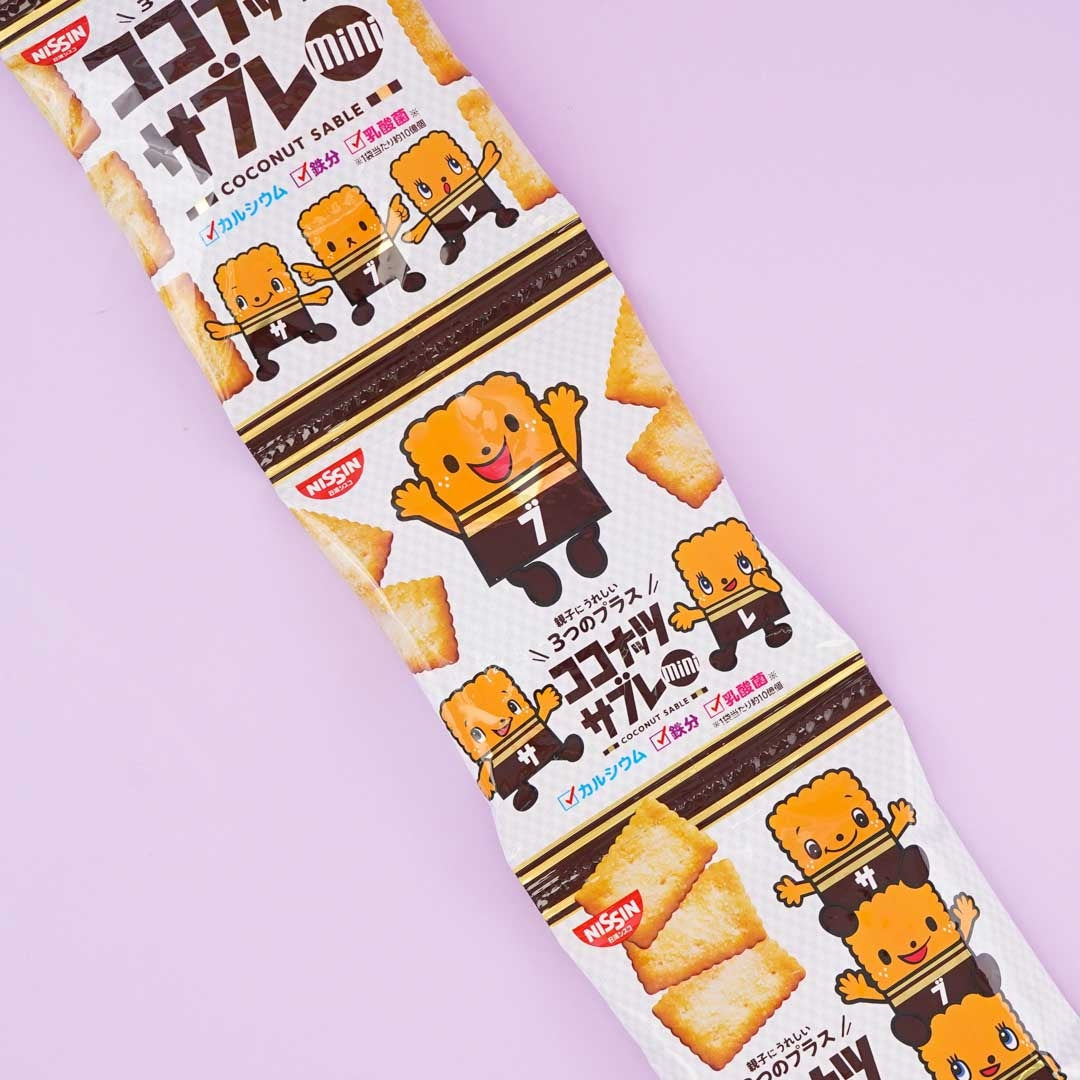 Nissin Cisco Coconut Sable Mini Cookie Set – 4 pcs