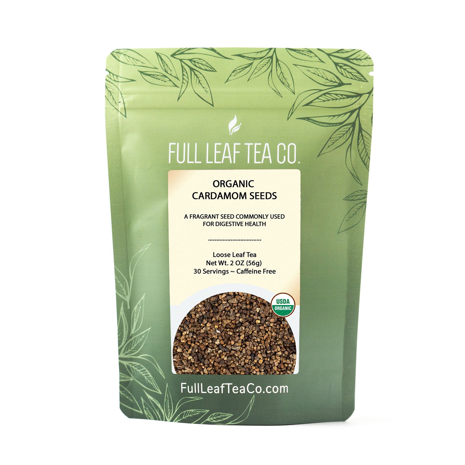 Organic Cardamom Seeds Retail Bags – Case of 6