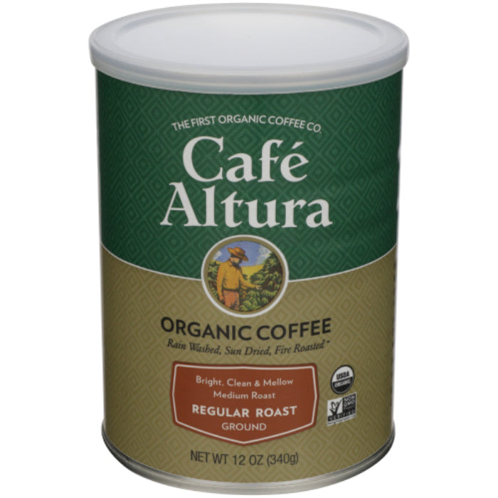 Cafe Altura – Organci Coffee Ground Regular Roast, 12 Oz